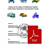 Report on the Status of Rubberized Asphalt Traffic Noise Reduction in Sacramento County (Bollard, Brennan)