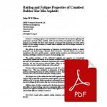 Rutting and Fatigue Properties of Crumbed Rubber Asphalts