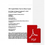 Recent Crumb Rubber Asphalt Pavement Projects in Alberta