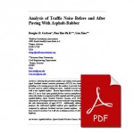 Traffic Noise Before and After Paving With A-R