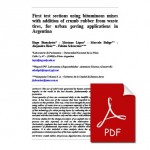 FIRST EXPERIENCE ON URBAN PAVEMENT WITH DRY PNEUMATIC RUBBER