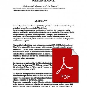 THE IMPACT OF CHEMICAL MODIFICATION FOR USED TIRE RUBBER TOWARDS